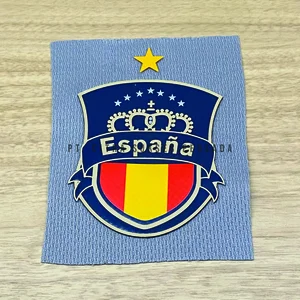[Jasa Cetak Label] Silicone Transfer Timbul Logo Tim Bola International Spain