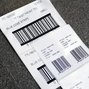 Printer Barcode Sticker Logo For Garment