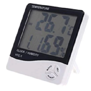 Thermometer and Humidity Meter Clock HTC-1 Digital Thermometer