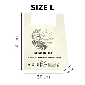 Kantong Plastik Ramah Lingkungan Size 30 Ecofrenbag Bahan Jagung