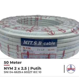 Kabel Listrik Nym Mitsuba 2X2.5 @50Meter Sni Tembaga Kawat Tunggal
