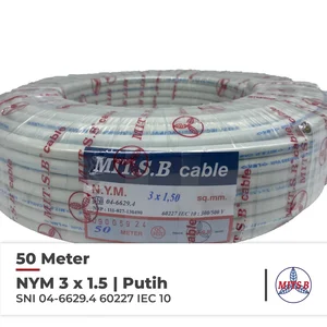 Kabel Listrik Nym Mitsuba 3X1.5 @50Meter Sni Tembaga Kawat Tunggal