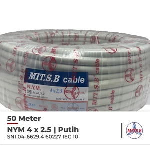 Kabel Listrik Nym Mitsuba 4X2.5 @50Meter Sni Tembaga Kawat Tunggal