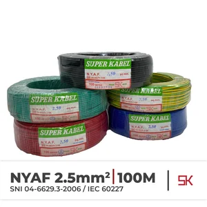 Kabel Listrik Serabut NYAF Super 2.5mm@100Meter SNI 