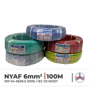 Kabel Listrik Serabut NYAF Mitsuba 6mm @100Meter SNI 