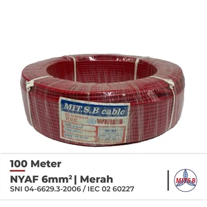 Kabel Listrik Serabut NYAF Mitsuba 6mm @100Meter SNI 