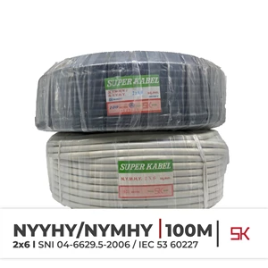 NYMHY Fiber Power Cable NYYHY Super 2X6 @100Meter SNI