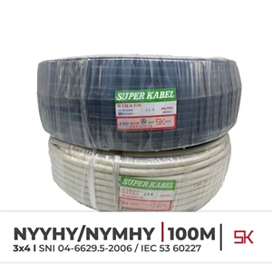 NYMHY Fiber Power Cable NYYHY Super 3X4 @100Meter SNI