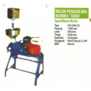 Seasoning Grinder machine and Tofu