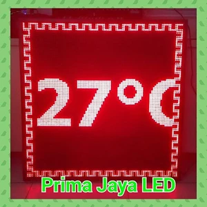 Display Temperature LED Merah