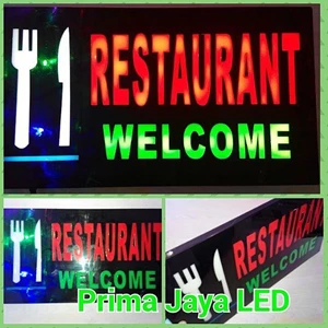Lampu Petunjuk Restorant Welcome