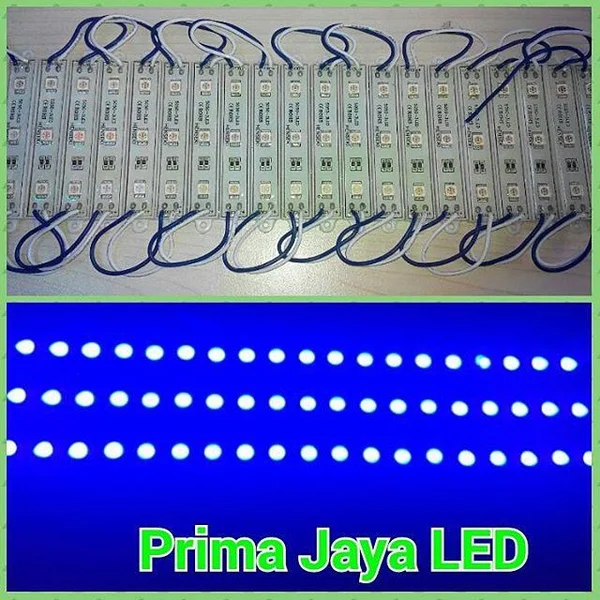 Lampu Modul LED 3 Mata Biru