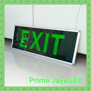 LED lights Big Exit Sign 30 X 80 Cm Green