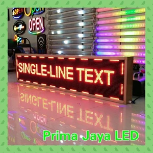 Running Text Lampu LED Spark Display 169 X 37 Cm Outdoor