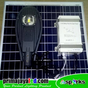 Lampu LED PJU Set Solar Panel 50 Watt