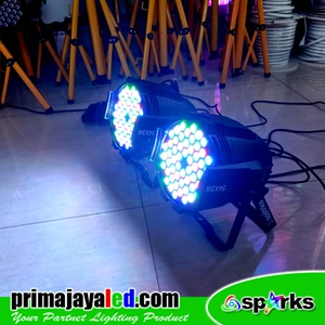 Package 2 LED PAR Lamps 54 x 3w RGBW SPARKS