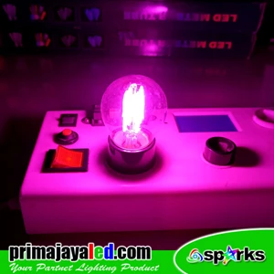 Lampu Bohlam G45 FIlament LED Pink 4 Watt