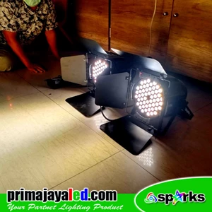 Lampu PAR Paket 2 PAR LED 54 x 6 Fresnel Sparks 2in1