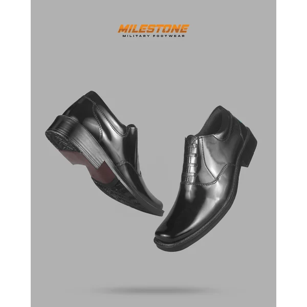 Sepatu Militer PDH Dinas Pria Model Kilap "RANEOS RADIATE" Original Milestone