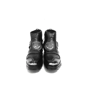 Sepatu Tunggang Pendek Kulit Sapi Logo Dishub