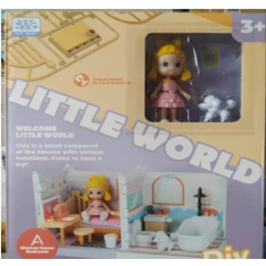 Mainan Model Jeji Little World - Kamar Tidur Dan Kamar Mandi