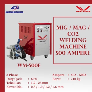 Mesin Las MIG / CO2 / MAG Trafo Automatic Weiro WM-500F