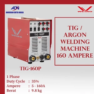 Mesin Las Argon (TIG) Pulse Weiro DC Inverter TIG-160P