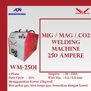 Mesin Las MIG MAG CO2 Inverter Weico Weiro WM 250 I