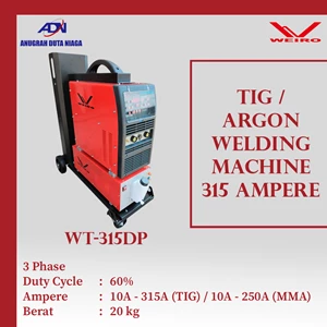  Mesin Las TIG Argon Weiro DC Inverter Pulse WT-315DP
