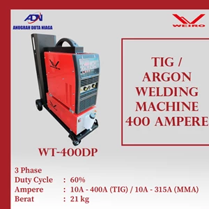 Mesin Las TIG Argon Weiro DC Inverter Pulse WT-400DP
