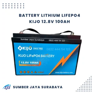 Battery Lithium LiFePO4 KIJO 12.8V 100Ah / Baterai Lithium Iron Phosphate Kijo 12.8V 100Ah