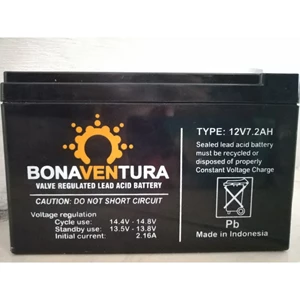 Battery Dry Cell / Battery Ups / Battery Solar Panel / Battery Vrla Bonaventura 12V 7.2Ah