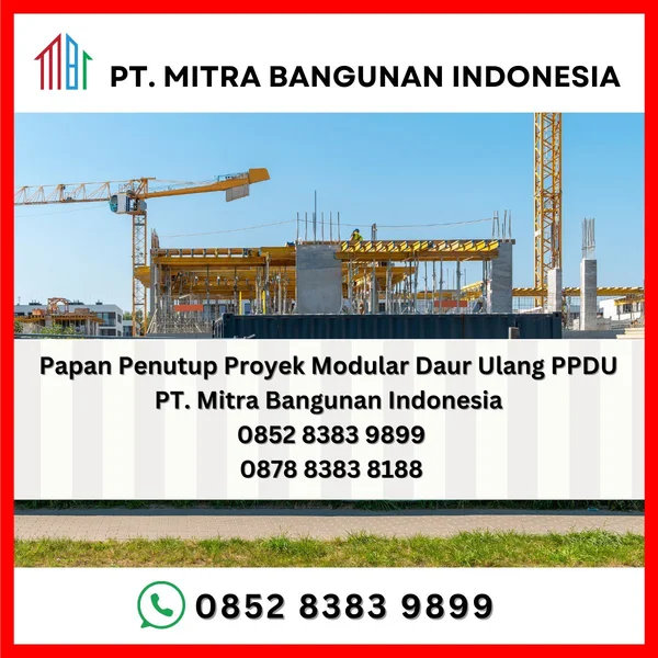 Papan Pagar Penutup Proyek PPDU PVC Hoarding Indonesia