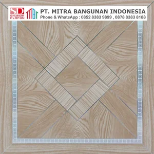 Shunda Plafon PVC - Ceramic Style - Brown Square Ceramic - PL 2511
