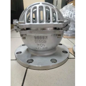 Foot valve stainless steel 5" inch flange jis 10k