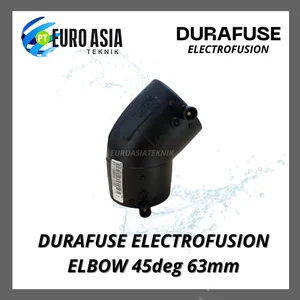 DURAFUSE Fitting Electrofusion Black PE100 39_5V 45DEG Elbow D63mm - 40105311