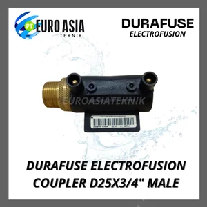 DURAFUSE Fitting Electrofusion EF Coupler D25mm X 3 per 4 Inch Male Transition - 40395307