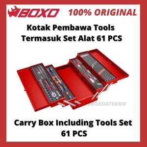 BOXO TOOLS Kotak Pembawa Tools Termasuk Set Alat 61 PCS - ECC8005RD