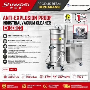 Shiwosi EX-7.4 Anti-Explosion Proof Industrial Vacuum Cleaner ATEX CERT