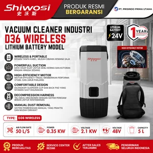 SHIWOSI D36 WIRELESS – VACUUM CLEANER INDUSTRI LITHIUM BATTERY
