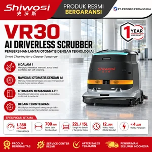 SHIWOSI VR30 – AI DRIVERLESS SCRUBBER - MESIN SCRUBBER LANTAI OTOMATIS