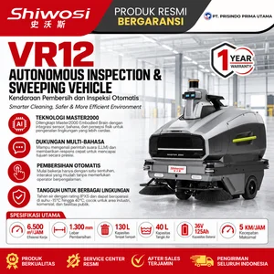SHIWOSI VR12 - AUTONOMOUS INSPECTION & SWEEPING VEHICLE - MESIN SWEEPER OTOMATIS - Mesin Penyapu