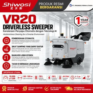 SHIWOSI VR20 - DRIVERLESS SWEEPER - MESIN PENYAPU LANTAI OTOMATIS - Mesin Penyapu