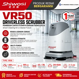 SHIWOSI VR50 - DRIVERLESS SCRUBBER - MESIN SCRUBBER LANTAI OTOMATIS -  Mesin Penyapu