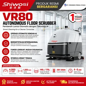 SHIWOSI VR80 - AUTONOMOUS FLOOR SCRUBBER - MESIN SCRUBBER LANTAI OTOMATIS - Mesin Penyapu