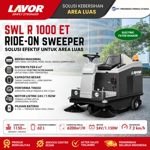 Ride on Floor Scrubber Dryer LAVOR SWL 1000 ET Mesin pembersih lantai Scrubber lantai