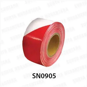 Barricade Tape Floor Sign Red-White 300 M