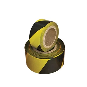Barricade Tape Floor Sign Black-Yellow 300m