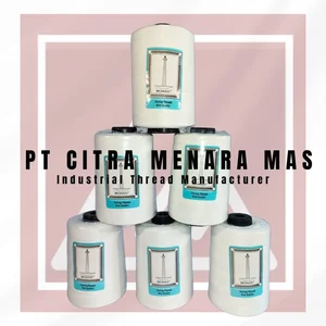 Benang Jahit Karung Cap Monas Polyester Putih 20/6 – 20/9 (160–200 Gr)