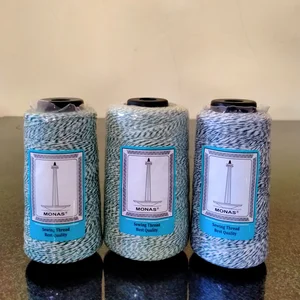 Benang Jahit Karung Polyester Merk Monas Warna Mambo Hijau 150gr